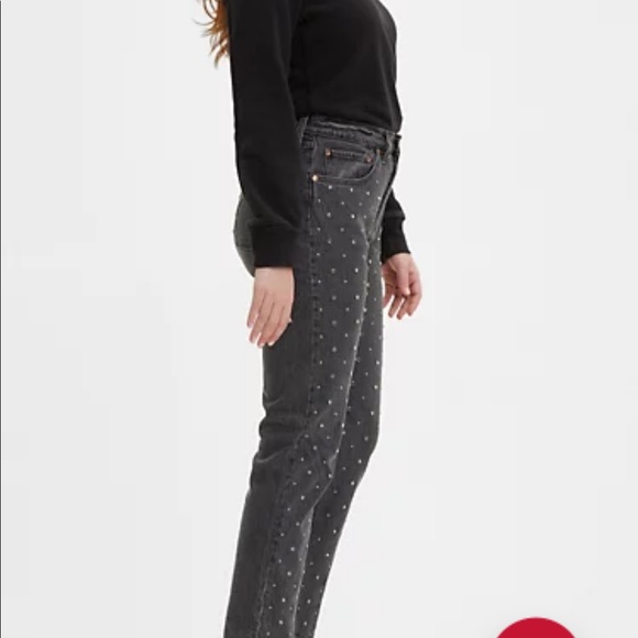 501® ORIGINAL CROPPED STUDDED WOMEN'S JEANS - Picture 2 of 8